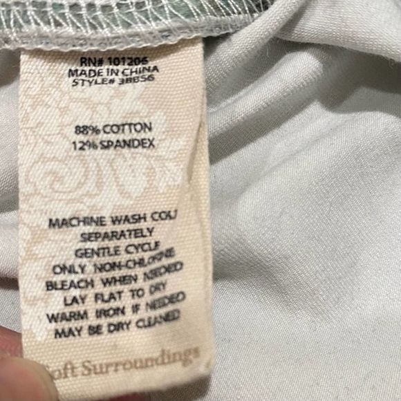 SOFT SURROUNDINGS abstract colorful thick leggings - PS - Picture 6 of 7